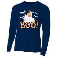 Cute Giraffe Boo Halloween Costume Zoo Lover Happy Halloween Custome Cooling Performance Long Sleeve Crew