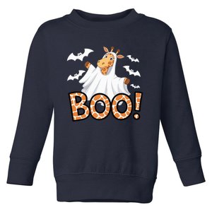 Cute Giraffe Boo Halloween Costume Zoo Lover Happy Halloween Custome Toddler Sweatshirt