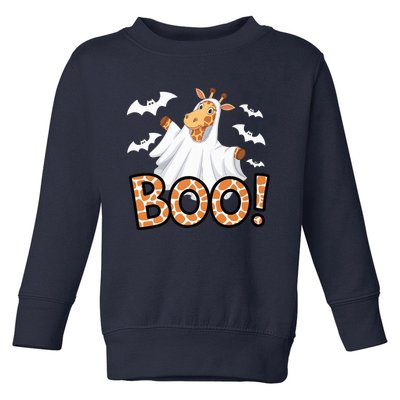 Cute Giraffe Boo Halloween Costume Zoo Lover Happy Halloween Custome Toddler Sweatshirt