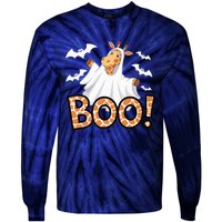 Cute Giraffe Boo Halloween Costume Zoo Lover Happy Halloween Custome Tie-Dye Long Sleeve Shirt