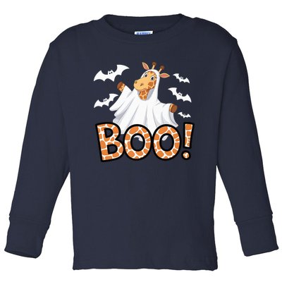 Cute Giraffe Boo Halloween Costume Zoo Lover Happy Halloween Custome Toddler Long Sleeve Shirt