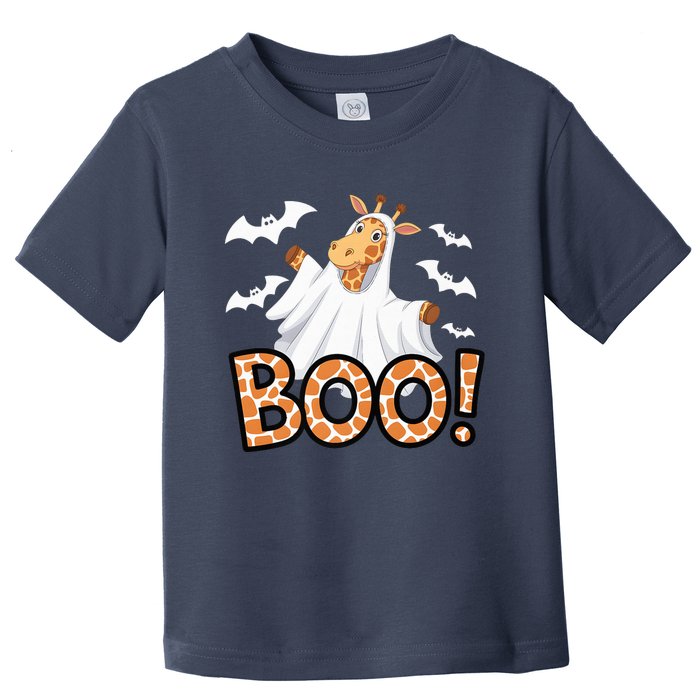 Cute Giraffe Boo Halloween Costume Zoo Lover Happy Halloween Custome Toddler T-Shirt