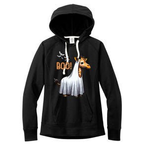 Cute Giraffe Boo Halloween Costume Zoo Lover Women's Fleece Hoodie