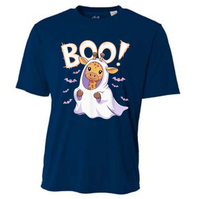 Cute Giraffe Boo Halloween Costume Zoo Lover Happy Halloween Cooling Performance Crew T-Shirt