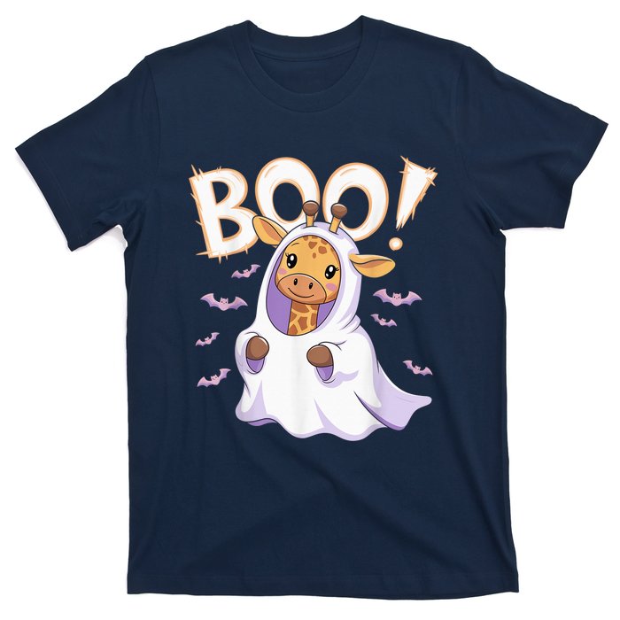 Cute Giraffe Boo Halloween Costume Zoo Lover Happy Halloween T-Shirt