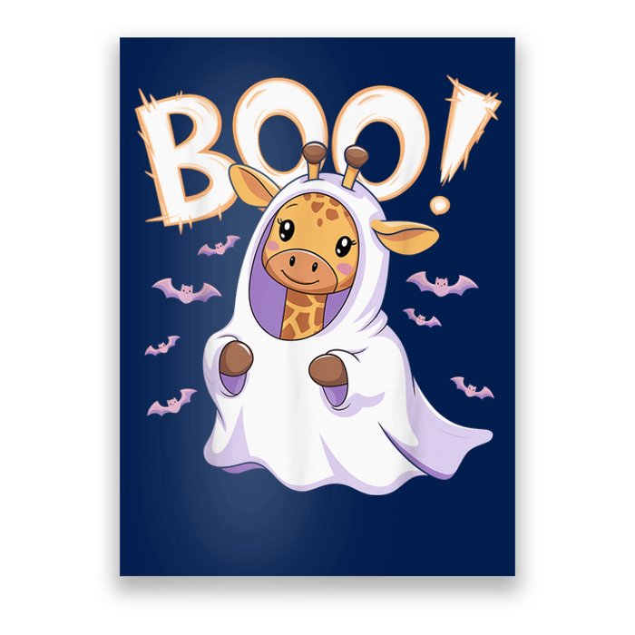 Cute Giraffe Boo Halloween Costume Zoo Lover Happy Halloween Poster