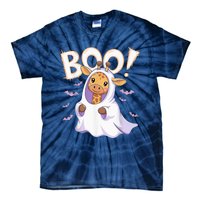 Cute Giraffe Boo Halloween Costume Zoo Lover Happy Halloween Tie-Dye T-Shirt