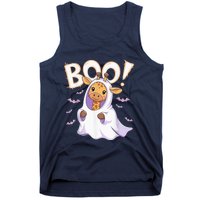 Cute Giraffe Boo Halloween Costume Zoo Lover Happy Halloween Tank Top