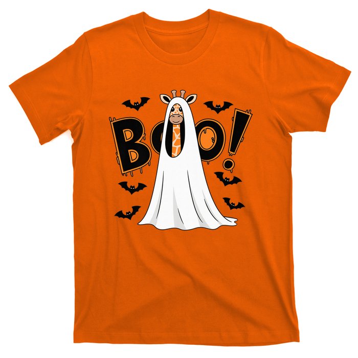 Cute Giraffe Boo Halloween Costume Zoo Lover Happy Boo Halloween T-Shirt