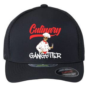 Culinary Gangster Bone Skull Swag Dope Collection Funny Gift Flexfit Unipanel Trucker Cap