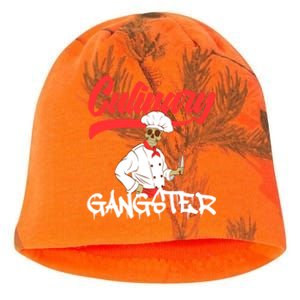 Culinary Gangster Bone Skull Swag Dope Collection Funny Gift Kati - Camo Knit Beanie