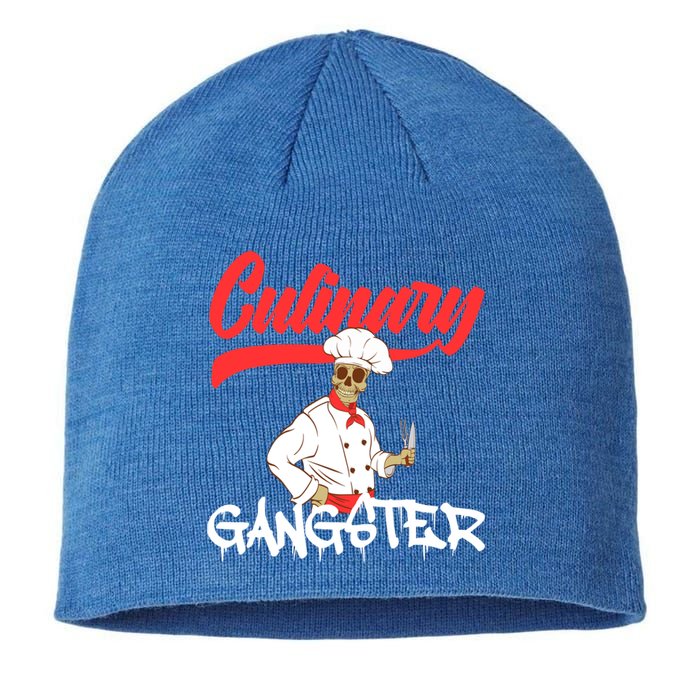 Culinary Gangster Bone Skull Swag Dope Collection Funny Gift Sustainable Beanie