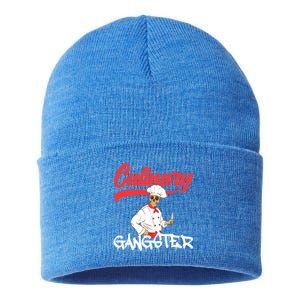 Culinary Gangster Bone Skull Swag Dope Collection Funny Gift Sustainable Knit Beanie