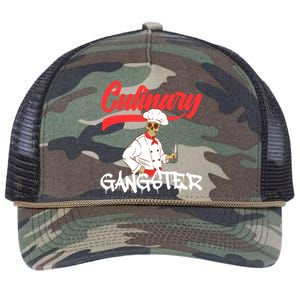 Culinary Gangster Bone Skull Swag Dope Collection Funny Gift Retro Rope Trucker Hat Cap