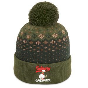 Culinary Gangster Bone Skull Swag Dope Collection Funny Gift The Baniff Cuffed Pom Beanie