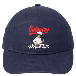 Culinary Gangster Bone Skull Swag Dope Collection Funny Gift 7-Panel Snapback Hat