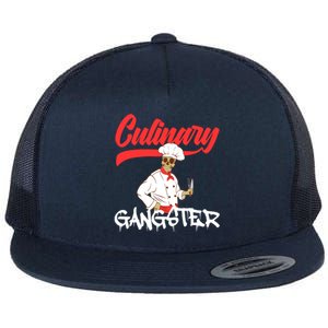 Culinary Gangster Bone Skull Swag Dope Collection Funny Gift Flat Bill Trucker Hat