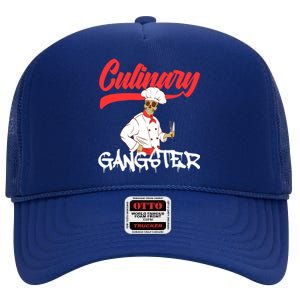 Culinary Gangster Bone Skull Swag Dope Collection Funny Gift High Crown Mesh Back Trucker Hat