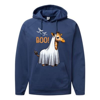 Cute Giraffe Boo Halloween Costume Zoo Lover Performance Fleece Hoodie