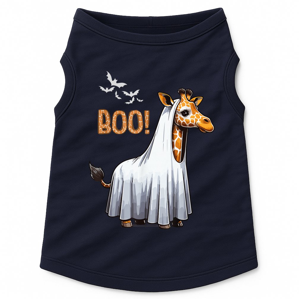 Cute Giraffe Boo Halloween Costume Zoo Lover Doggie Tank