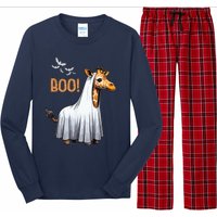 Cute Giraffe Boo Halloween Costume Zoo Lover Long Sleeve Pajama Set