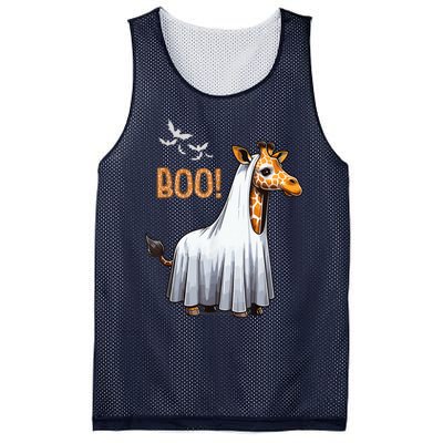 Cute Giraffe Boo Halloween Costume Zoo Lover Mesh Reversible Basketball Jersey Tank