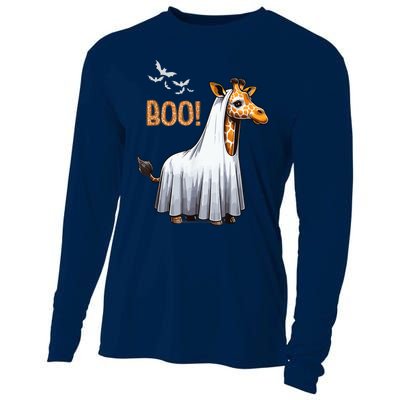 Cute Giraffe Boo Halloween Costume Zoo Lover Cooling Performance Long Sleeve Crew