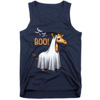 Cute Giraffe Boo Halloween Costume Zoo Lover Tank Top