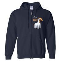 Cute Giraffe Boo Halloween Costume Zoo Lover Full Zip Hoodie