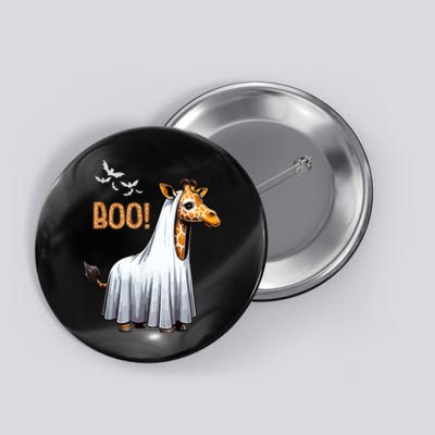 Cute Giraffe Boo Halloween Costume Zoo Lover Button