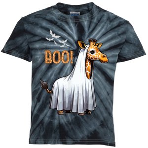 Cute Giraffe Boo Halloween Costume Zoo Lover Kids Tie-Dye T-Shirt