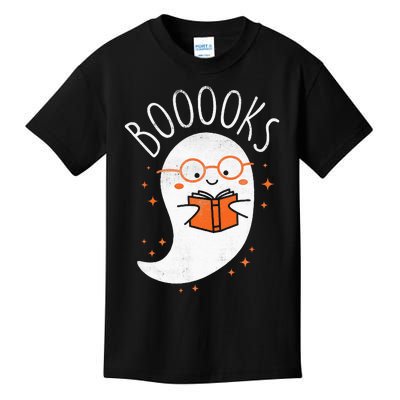 Cute Ghost Book Reading Halloween Teacher Top Kids T-Shirt