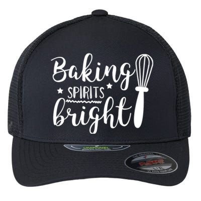 Christmas Gift Baking Spirits Bright Cute Christmas Funny Gift Flexfit Unipanel Trucker Cap