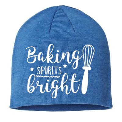 Christmas Gift Baking Spirits Bright Cute Christmas Funny Gift Sustainable Beanie