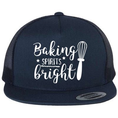 Christmas Gift Baking Spirits Bright Cute Christmas Funny Gift Flat Bill Trucker Hat