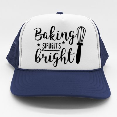 Christmas Gift Baking Spirits Bright Cute Christmas Funny Gift Trucker Hat