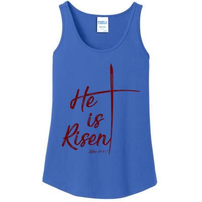 Christian Gift Bible Verse Inspirational Gift He Is Risen Cool Gift Ladies Essential Tank