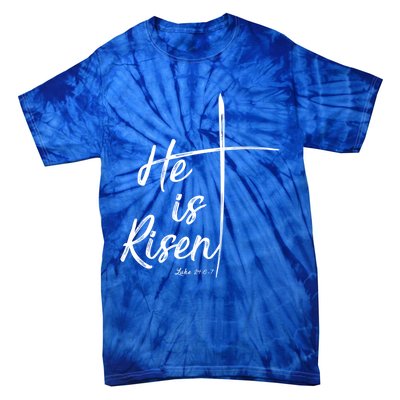 Christian Gift Bible Verse Inspirational Gift He Is Risen Cool Gift Tie-Dye T-Shirt