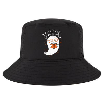 Cute Ghost Book Reading Halloween Teacher Top Cool Comfort Performance Bucket Hat