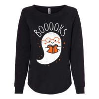 Cute Ghost Book Reading Halloween Teacher Top Womens California Wash Sweatshirt