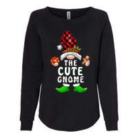 Cute Gnome Buffalo Plaid Matching Family Christmas Pajama Womens California Wash Sweatshirt