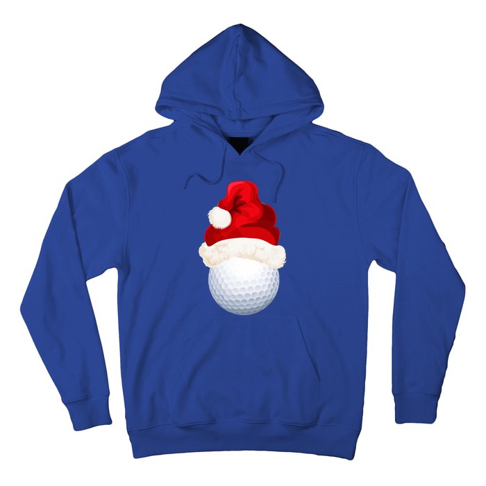 Christmas Golf Ball Santa Hat Funny Xmas Game Sport Funny Gift Hoodie