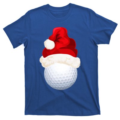 Christmas Golf Ball Santa Hat Funny Xmas Game Sport Funny Gift T-Shirt