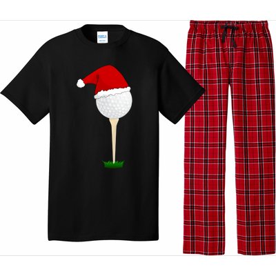 Christmas Golf Ball Santa Hat Cool Gift Pajama Set