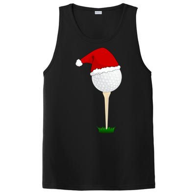 Christmas Golf Ball Santa Hat Cool Gift PosiCharge Competitor Tank