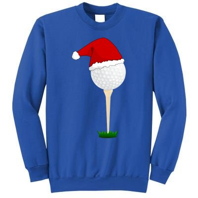 Christmas Golf Ball Santa Hat Cool Gift Sweatshirt