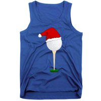 Christmas Golf Ball Santa Hat Cool Gift Tank Top