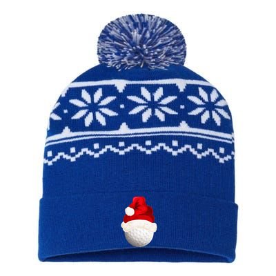 Christmas Golf Ball Santa Hat Xmas Funny Gift USA-Made Snowflake Beanie