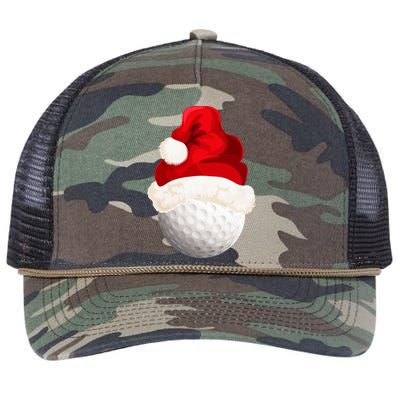 Christmas Golf Ball Santa Hat Xmas Funny Gift Retro Rope Trucker Hat Cap