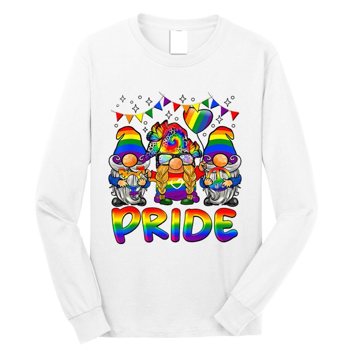 Cute Gay Bisexual Transsexual Gnomes LGBTQ Pride Ally Long Sleeve Shirt